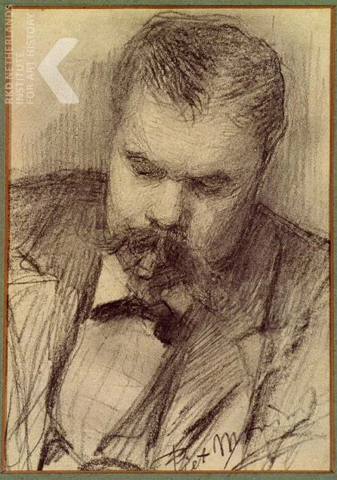 Ritratto di Frits Mondriaan 1898 - Kunstmuseum Den Haag, L'Aia